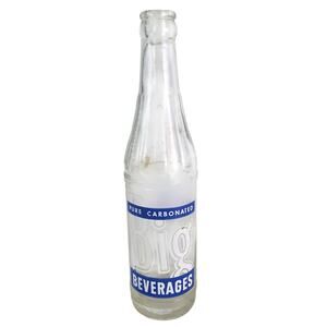 Vtg 60s Big Beverages ACL 10oz Glass Soda Bottle Brown's Bottling Richmond VA